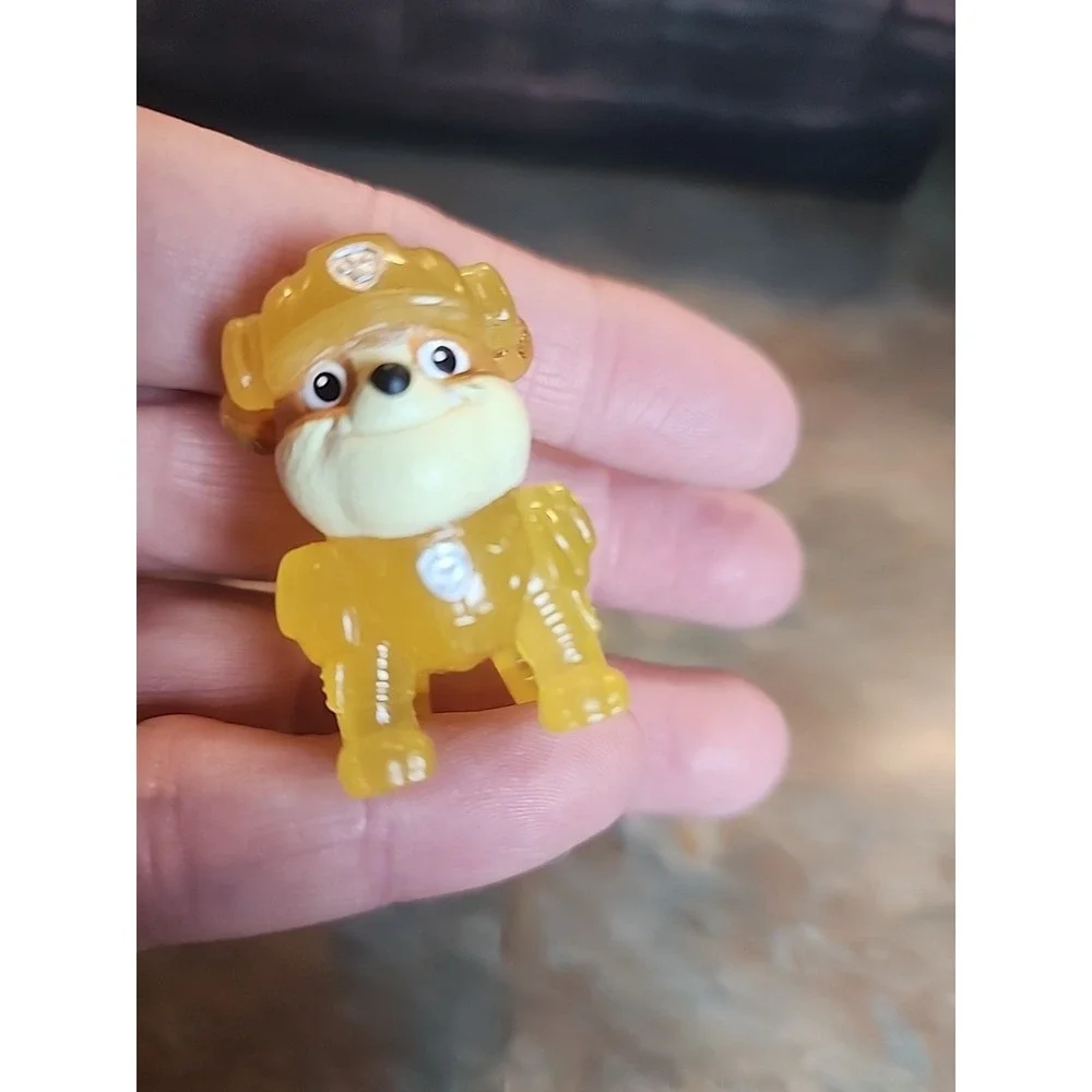Paw Patrol The Movie Mini Translucent Figures Toppers Toy Lot - 6 Total